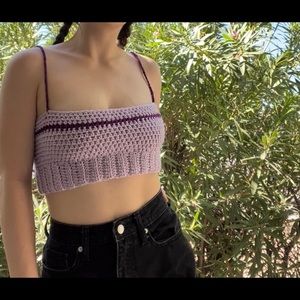 Purple on Purple Handmade Crochet Tank Top